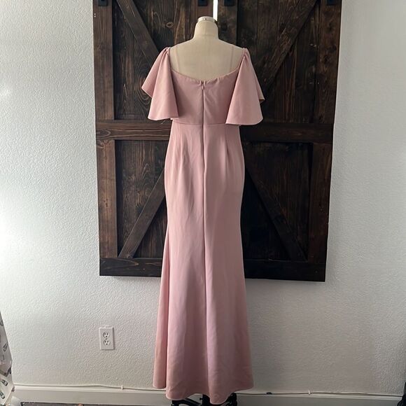 Maniju Blush Off the Shoulder Maxi/Formal Dress Sz- - Picture 7 of 13
